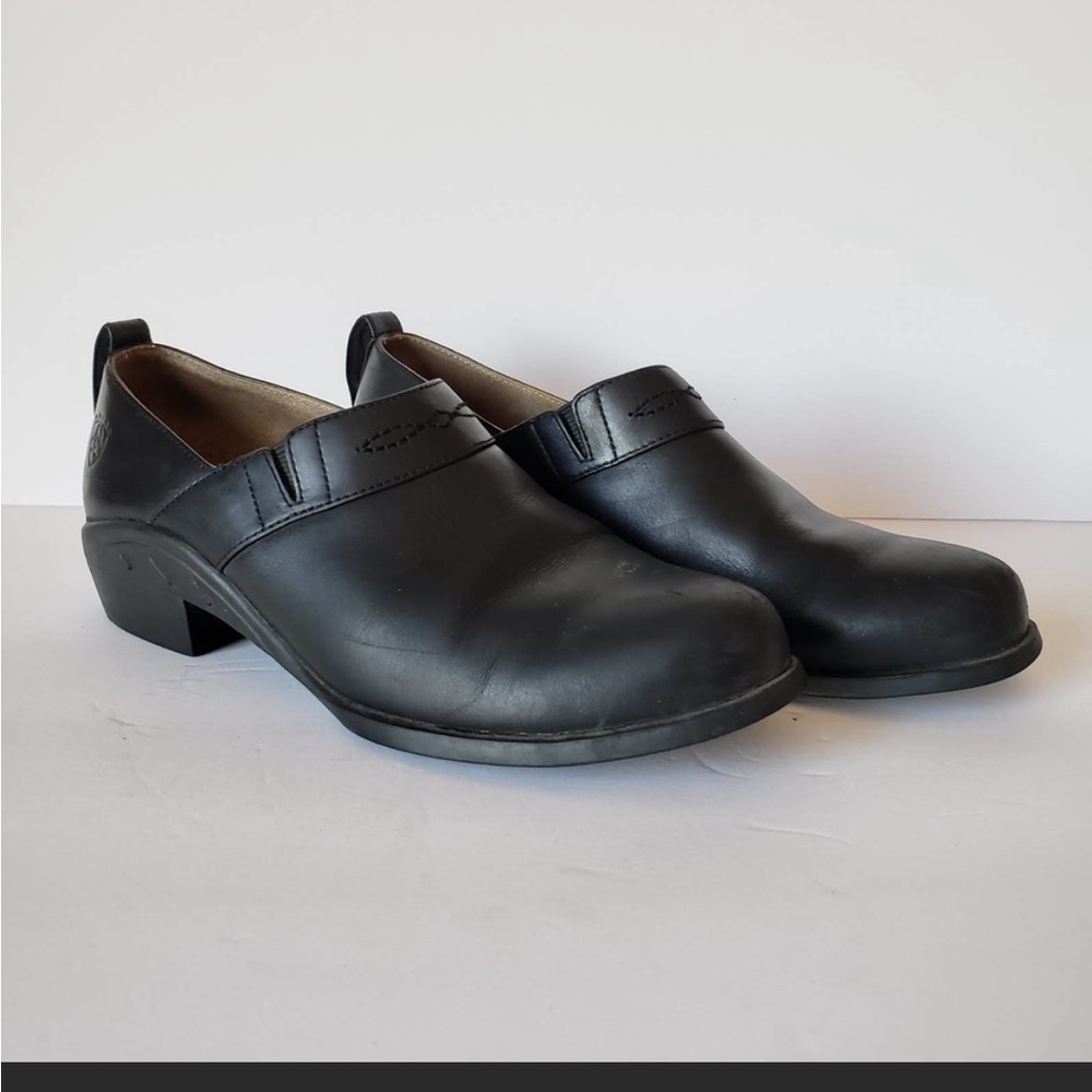 Ariat Womens Black Leather Clogs Shoes Size 7.5B